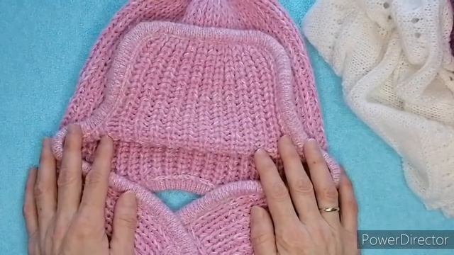 Модная Ушанка// Уютный комплект шапка( подробное описание) + косынка/ Полуфабрикат ещё одной ушанки смотреть онлайн