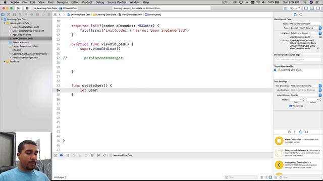 Create & Read in Core Data | Swift 4, Xcode 9 смотреть онлайн