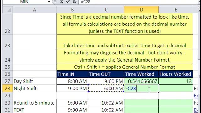 Excel Magic Trick 501: Excel Time Format & Calculations (10 Examples) смотреть онлайн