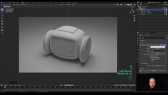 Blender 3D Cute Robot Tutorial | Polygon Runway смотреть онлайн