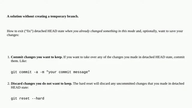 How do I fix a Git detached head? смотреть онлайн