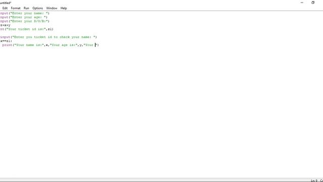 ticket id made in python enter name, age nd D/O/B nd create ticket id nd write id nd check ur detai смотреть онлайн