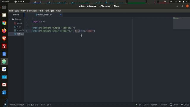 Python 3 - IOStreams: Standard Input (stdin), Standard Ouput (stdout), and Standard Error (stderr) смотреть онлайн