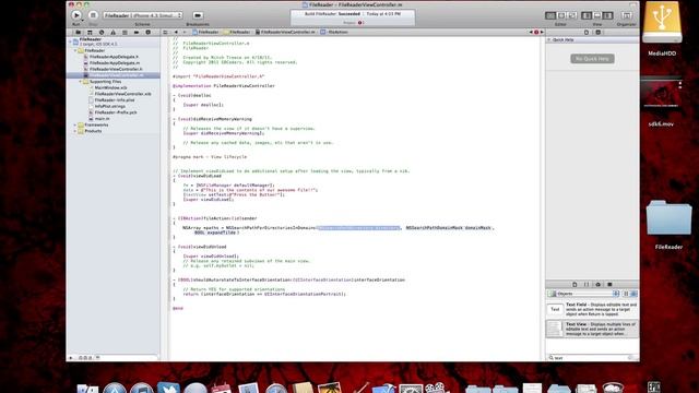 iPhone SDK Tutorial Series 7: Reading/Writing to Files (Documents Directory) смотреть онлайн
