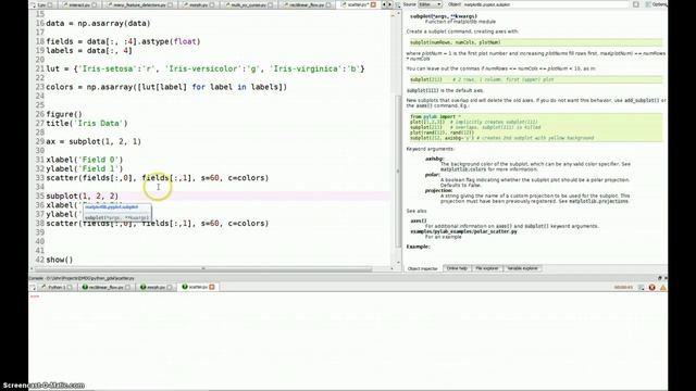 Plotting demo pylab / fisher iris смотреть онлайн