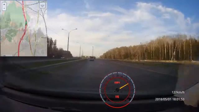 Поездка на дачу на майские по трассе 