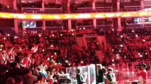 Певица МакSим спела с фанатами Спартака свой хит: Вдоль ночных дорог.