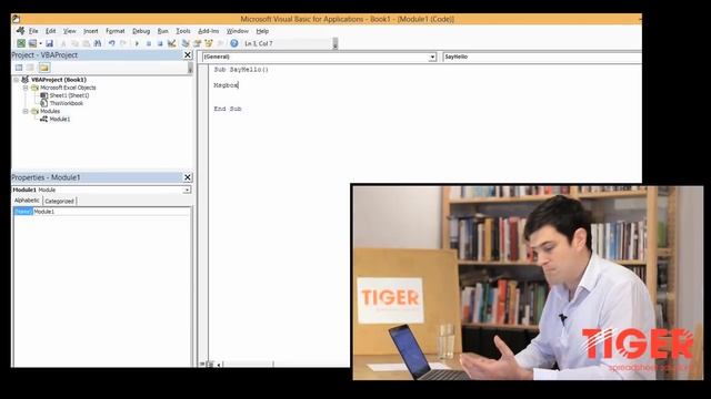 Excel Visual Basic (VBA) for Beginners - Part 1 of 4: Buttons and Macros смотреть онлайн