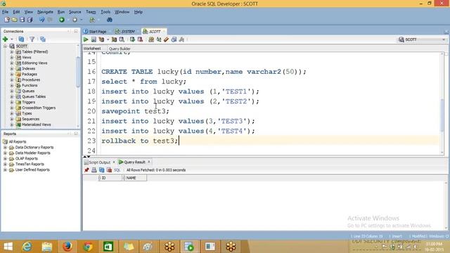 SQL Tutorial For Beginners TCL COMMIT, ROLLBACK, SAVEPOINT смотреть онлайн
