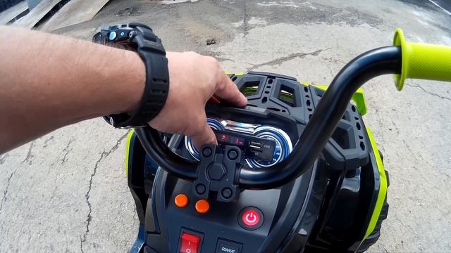 детский квадроцикл обзор детского электрического квадроцикла гризлик смотреть онлайн