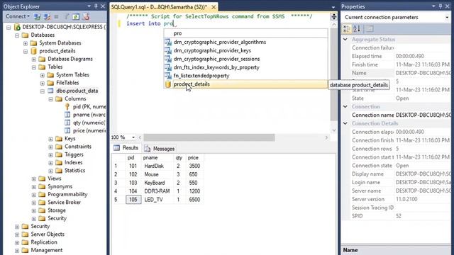 Import data from MS-SQL Server 2012 to MS-Excel and show data Visualization. смотреть онлайн