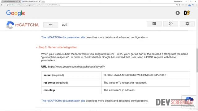 PHP: Verifying reCaptcha Response With Google Verify API смотреть онлайн