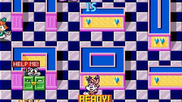 Tiny Toon Adventures Buster Busts Loose! SNES no death challenge mode 60fps смотреть онлайн
