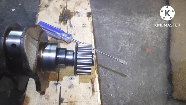 Ремонт паза под шпонку, шкива коленвала.. смотреть онлайн