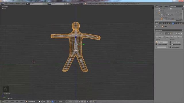 Blender. Модификаторы Armature и Corrective Smooth. Знакомство с риггингом смотреть онлайн
