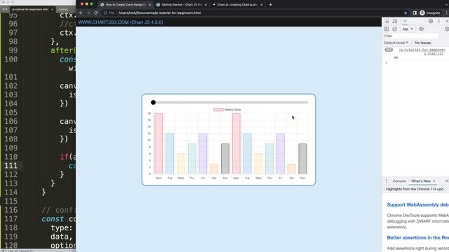 How to Create Zoom Range Slider in Chart JS 4 Part 4 смотреть онлайн