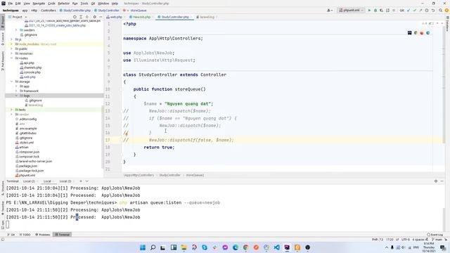 [ Digging Deeper ] Queue trong Laravel | LARAVEL 8.X смотреть онлайн