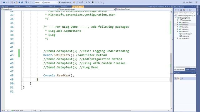 .NET Core - Builtin Logging Framework - Urdu/Hindi смотреть онлайн