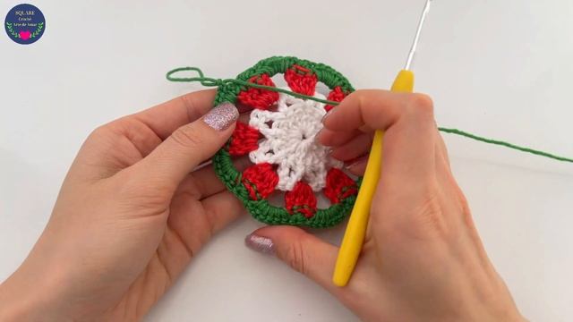 SQUARE MORANGUINHO DIFERENTE E FÁCIL