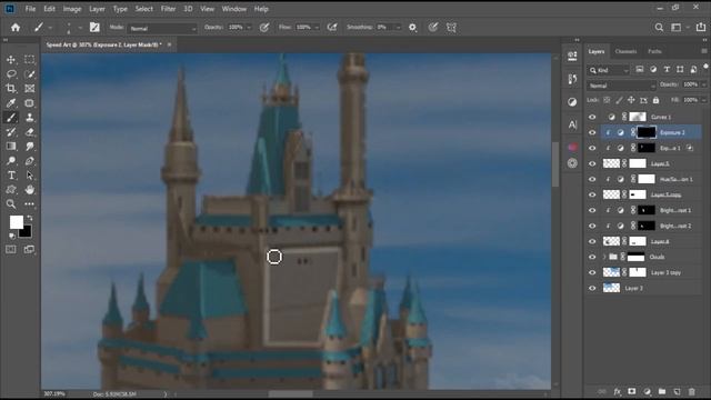 Shocking Speed Art Results: 2023 Photoshop Mate Painting Secrets! смотреть онлайн