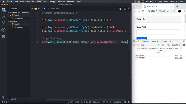 Tutorial DOM JavaScript - 03 DOM Selector untuk Memilih satu Element Bag 1 смотреть онлайн