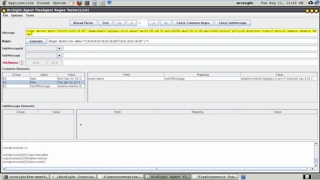 Creating a flex connector with Extra Processors for HP ArcSight смотреть онлайн