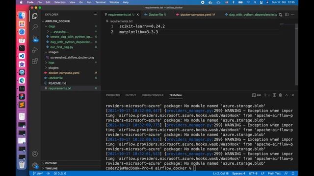 Airflow docker install python packages: Airflow Tutorial P11 смотреть онлайн