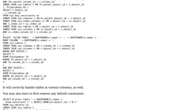 Databases: Drop All Columns in a Table that are not Keys (3 Solutions!!) смотреть онлайн