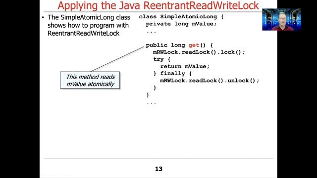 Example Application of Java ReentrantReadWriteLock смотреть онлайн