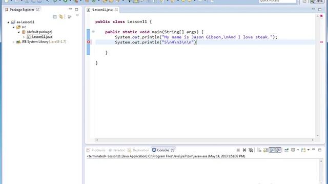 Mastering Java Programming(Section 11 -Insert New Lines and Tabs Into Screen Output) смотреть онлайн