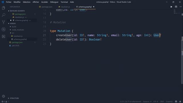 Comprendre et utiliser GraphQL sous Node.js - Partie 3 - Les Mutations смотреть онлайн