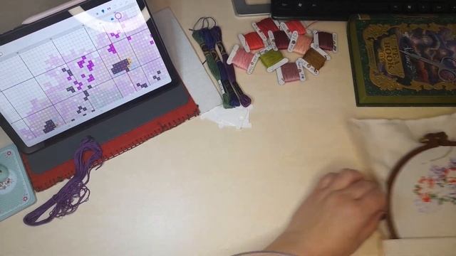 Вышивальные покупки июль 2022, мозайка, бисер, нитки Rosace, организация материалов, процессы смотреть онлайн