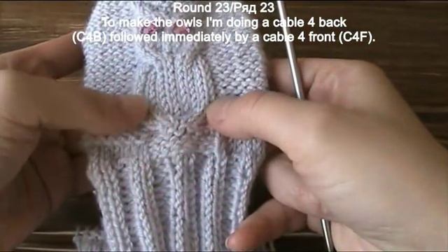 Как связать спицами варежки//How To Knit Basic Mittens-Owl Pattern смотреть онлайн