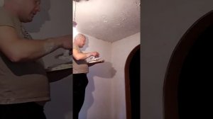 декоративная штукатурка -потолка  из обычной шпаклевки   за копейки