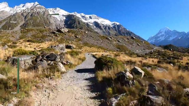 Virtual Run 10K | Virtual Running Videos For Treadmill | Treadmill Workout Mount Cook New Zealand
