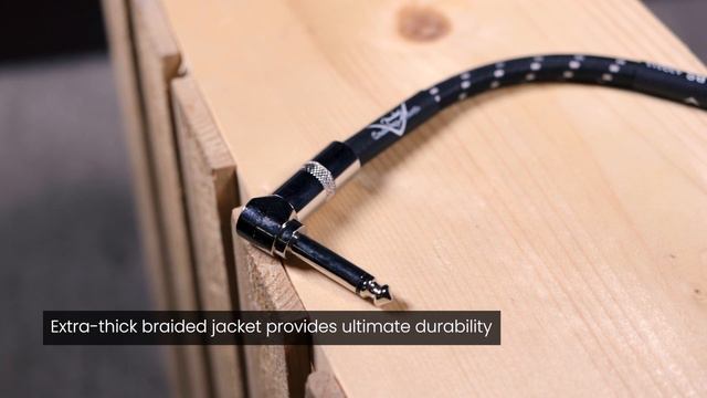 Fender Custom Shop Patch Cable - 6", Black Tweed, Angled Quickview - Cosmo Music смотреть онлайн