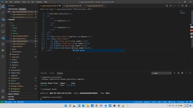 ngClass in Angular 12 | class Binding in Angular | Attribute binding in Angular | Angular tutorials смотреть онлайн
