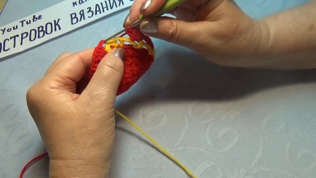 ТАПОЧКИ -ЯГОДКИ КРЮЧКОМ #301 смотреть онлайн