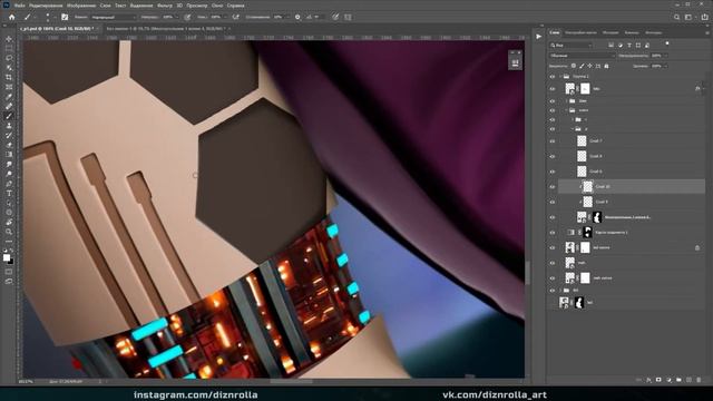 ?ОБРАБОТКА ФОТО В ФОТОШОП? CYBERPUNK. SPEED ART PHOTOSHOP смотреть онлайн