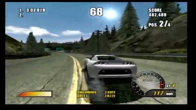 Burnout 2 - 88 Interchange White Car Roadster PS2 Gameplay HD смотреть онлайн