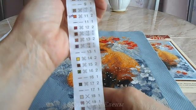 РИОЛИС № 1510 Вышивка ЛИСИЧКА в лесу Обзор готовой работы смотреть онлайн