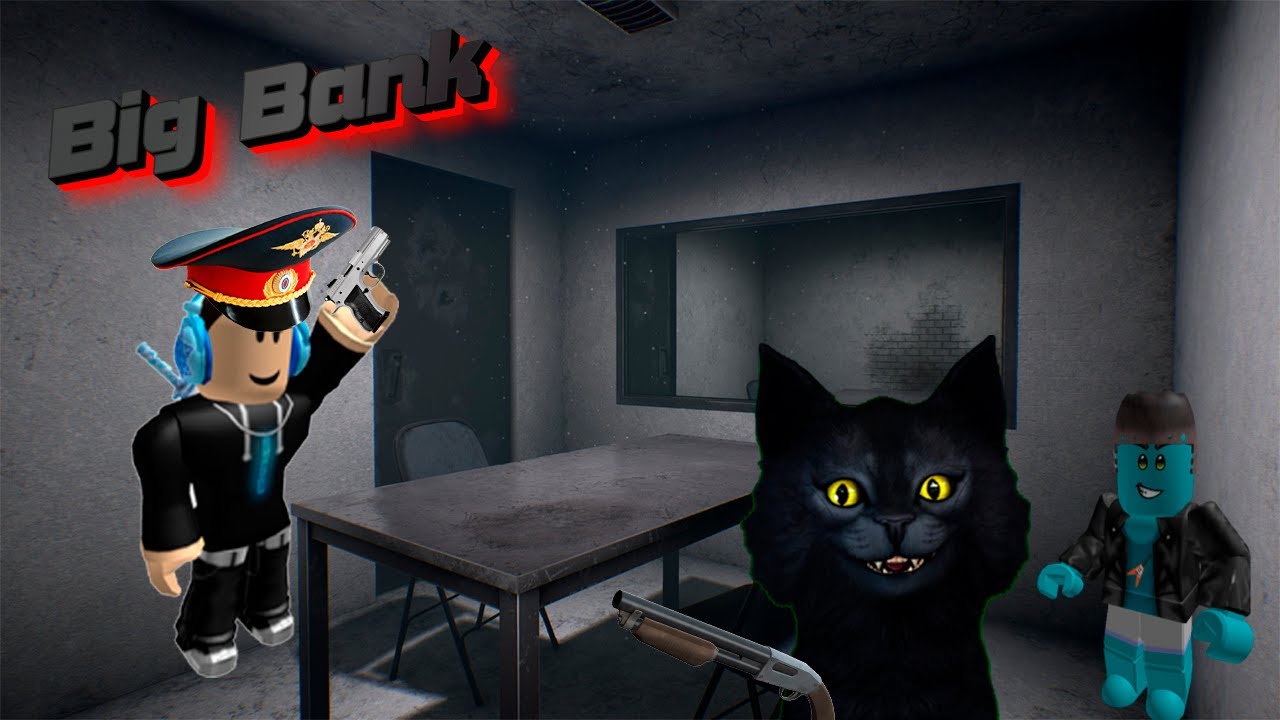 Большой банк роблокс / Big Bank roblox / Пошли против бандитов. смотреть онлайн