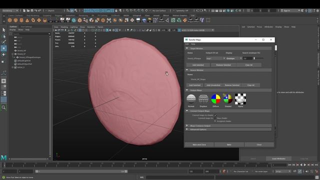 Maya Tutorial - How to Bake Normal Maps from High Poly to Low Poly смотреть онлайн