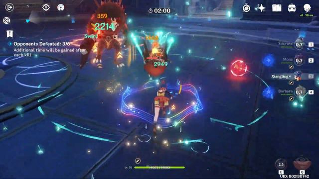 [GenshinImpact] Sucrose Swirl Build Showcase - Cleared all LV90 Artifact Domain with Caption (EN/TH смотреть онлайн