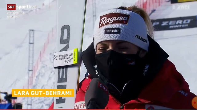 Lara Gut-Behrami takes Bronze at the World Cup downhill in Cortina d'Ampezzo + Interview смотреть онлайн