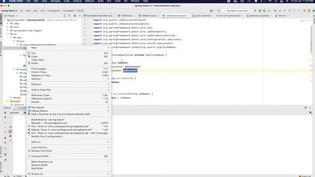 Spring Boot Batch Quartz Scheduler | Micro service with two job example смотреть онлайн