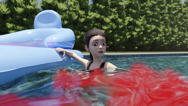 CatNap напал на девочку и кота в бассейне! Выпустил усыпляющий газ! PoppyPlaytime!