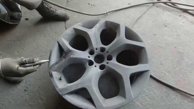 Порошковая покраска литых дисков. Как это сделано. смотреть онлайн