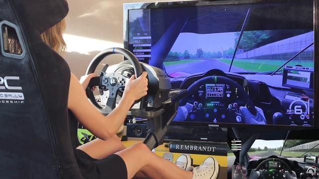 Assetto Corsa (PS4) Imola Ferrari GT2 458 Hotlap (1:47:445) - Thrustmaster T300RS смотреть онлайн